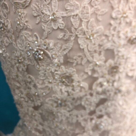 NEW BACKLESS Sexy Wedding Dress, BLING Rosegold trumpet Mermaid Fit&Flare $4999 - Picture 6 of 10